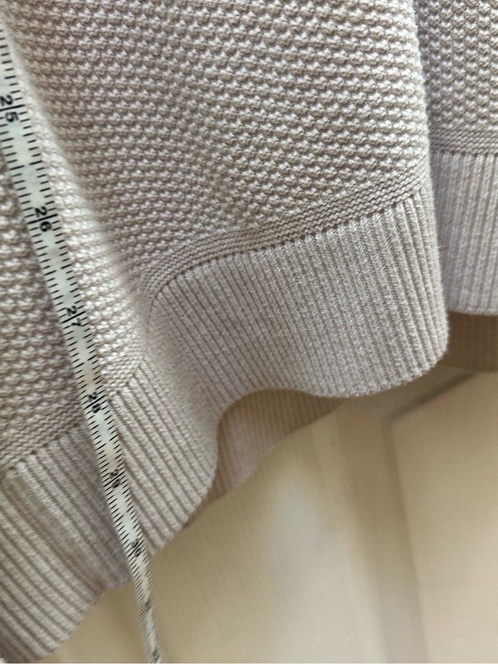 Lululemon Textured Knit Half-Zip Sweater Quarter-Zip Knit Sweater tan Beige XL - Picture 3 of 8